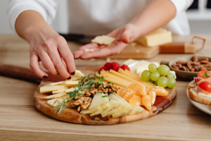 Charcuterie boards are very popular and most importantly, no cooking is needed. Look for sales to find budget friendly grocery items. 